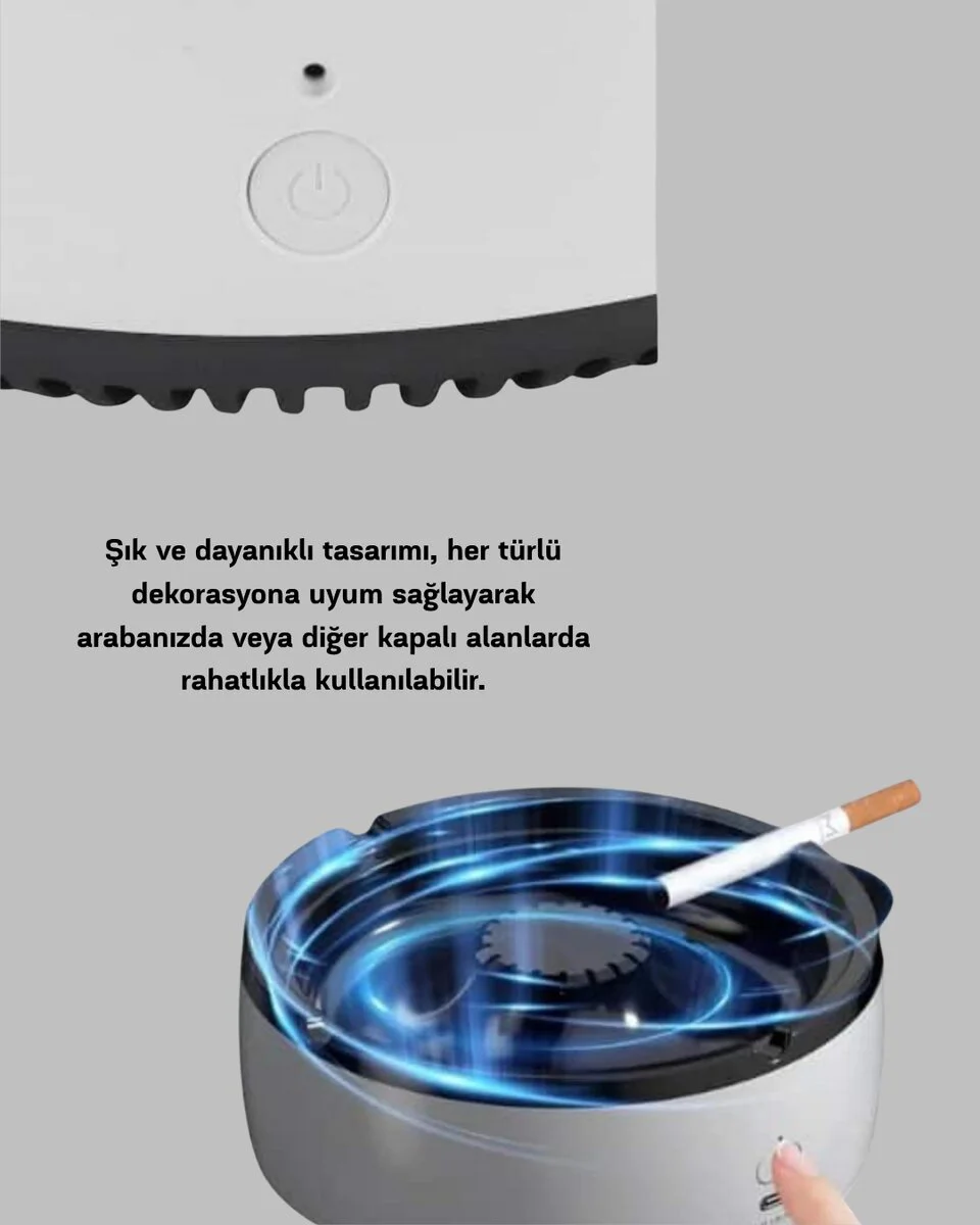 Küllük ve Hava Temizleyici 2’si 1 Arada – Koku Giderici Araba ve Ofis İçin Küllük ve Hava Temizleyici 2’si 1 Arada – Koku Giderici Araba ve Ofis İçin