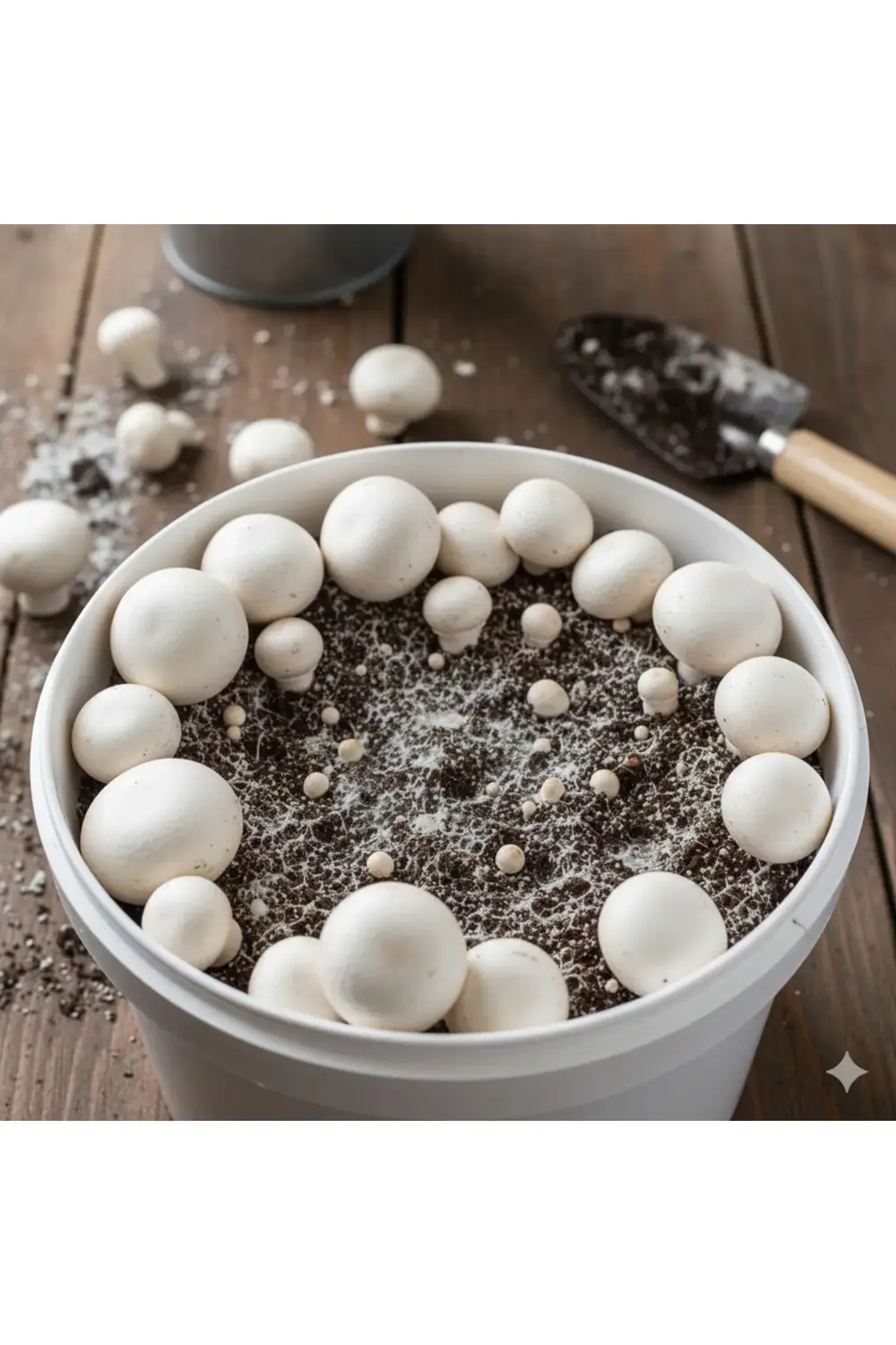 Kültür Mantarı Tohumu Ekili Deneme Kovası