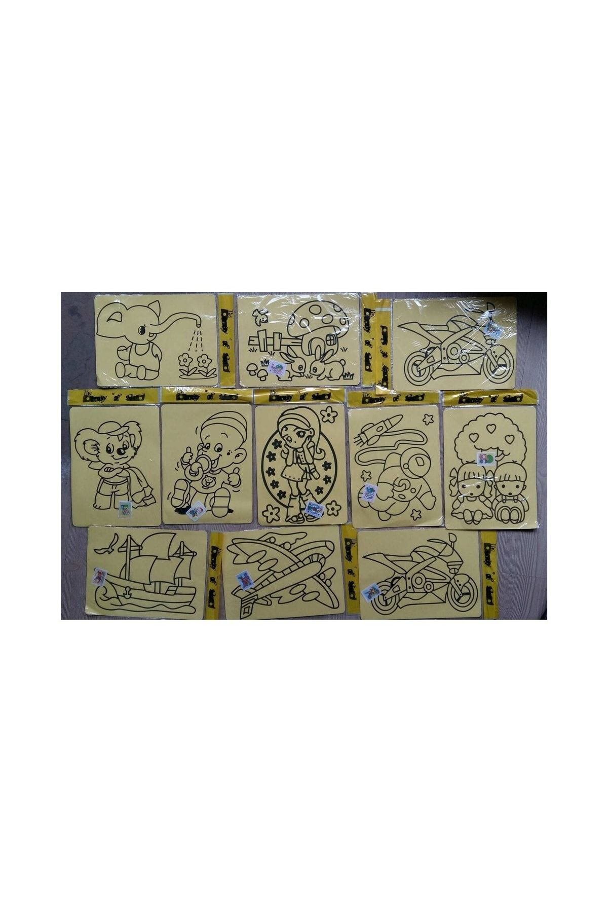 Ceka Kum Boyama 50 Adet Büyük Boy (A4) Kum Boyama Seti