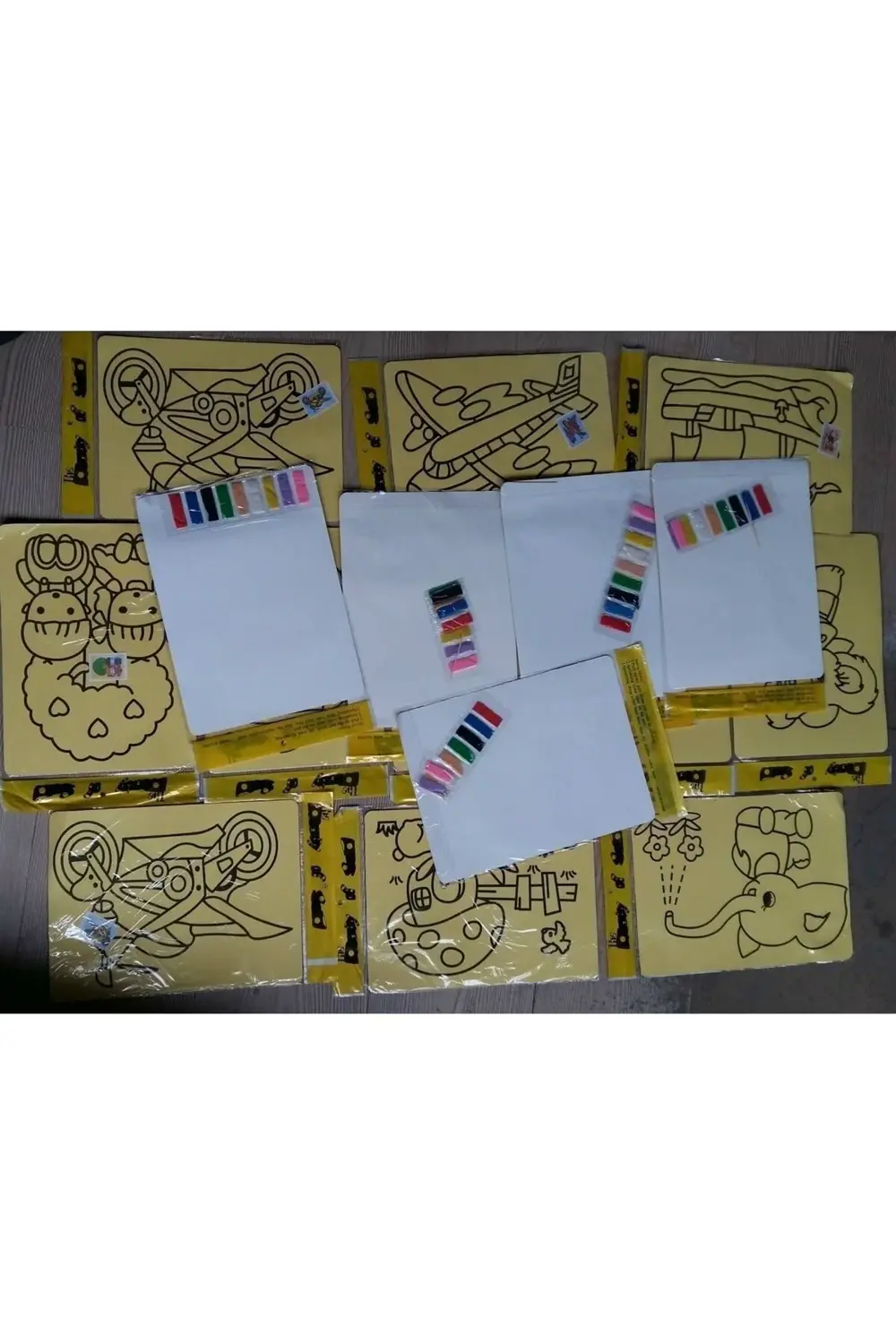 Kum Boyama 50 Adet Büyük Boy (a4) Kum Boyama Seti