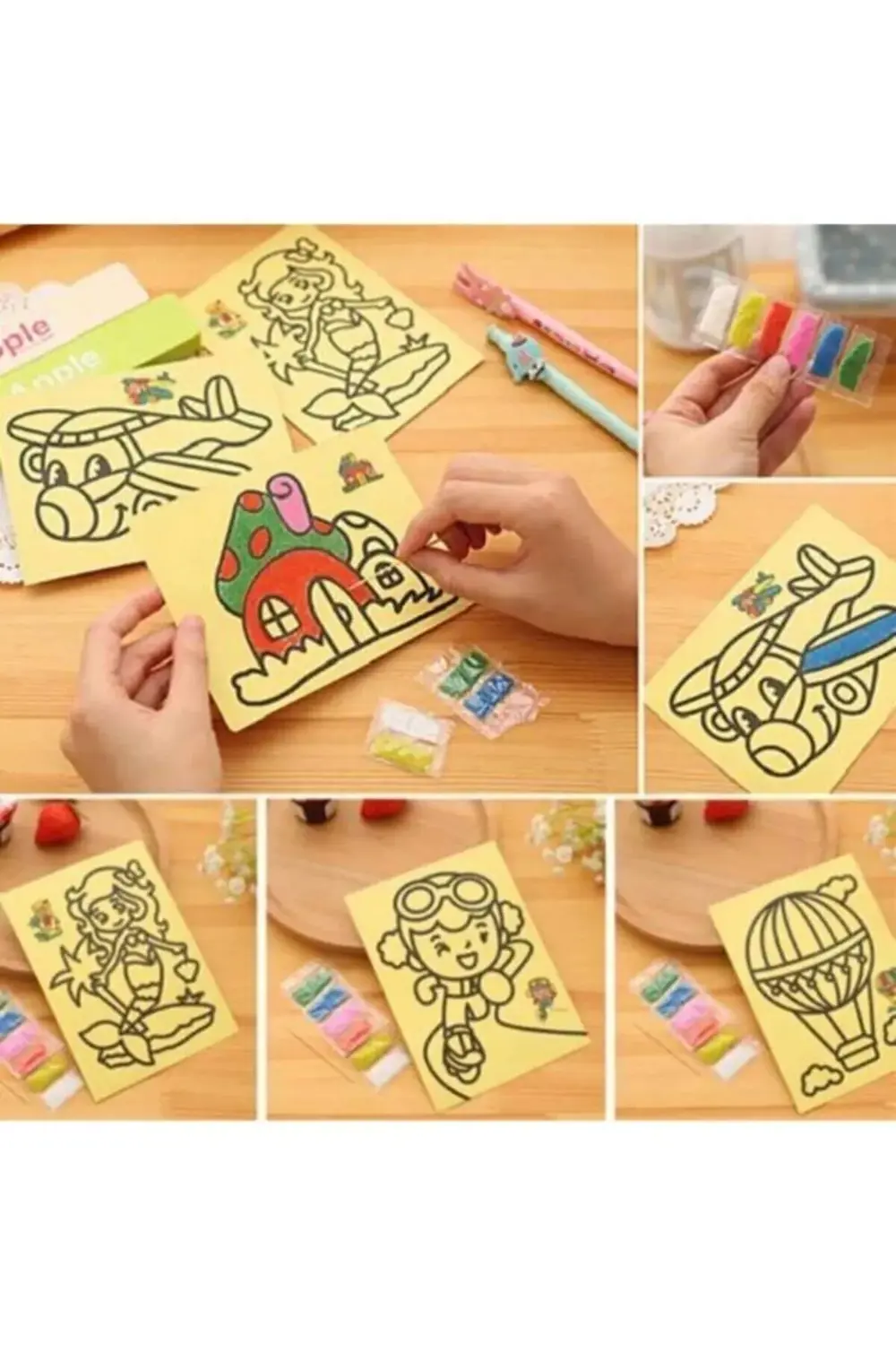 Kum Boyama Seti 10 Lu Sürpriz Hediyeli