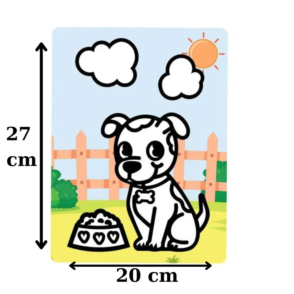 Kum Boyama Seti 30 Adet A4 Boyutunda (27x20 )