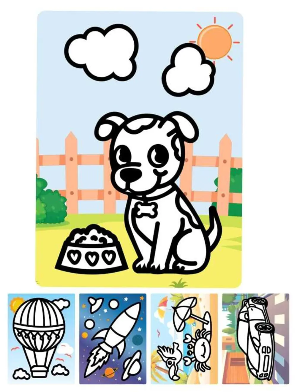 Kum Boyama Seti 5 Adet A4 Boyutunda (27x20 )