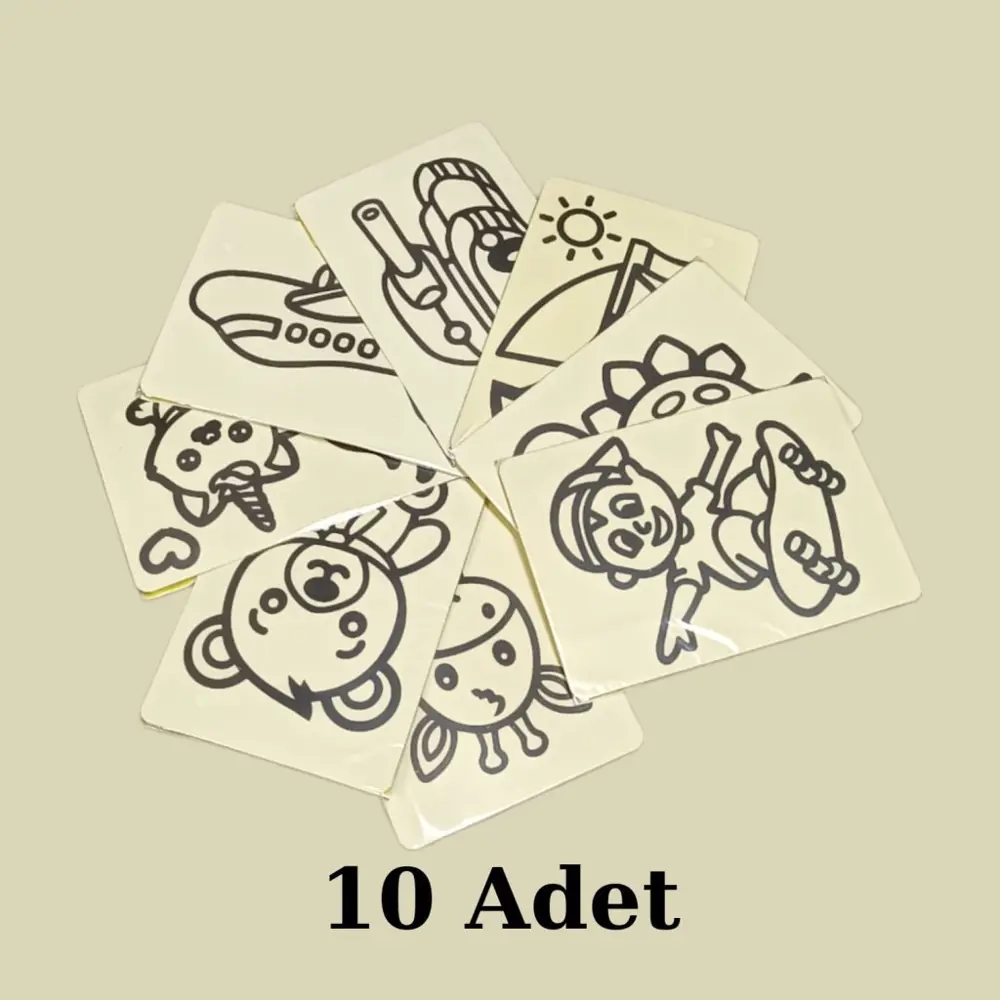 Kum Boyama Seti A5 Boyutunda (20x13.5) 10 Adet