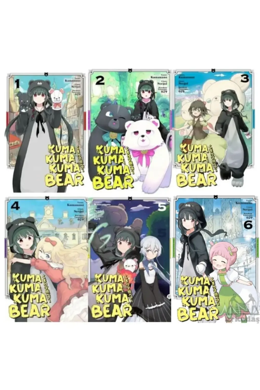 Kuma Kuma Kuma Bear 1-2-3-4-5-6 Manga Seti Çizgi Roman Yeni