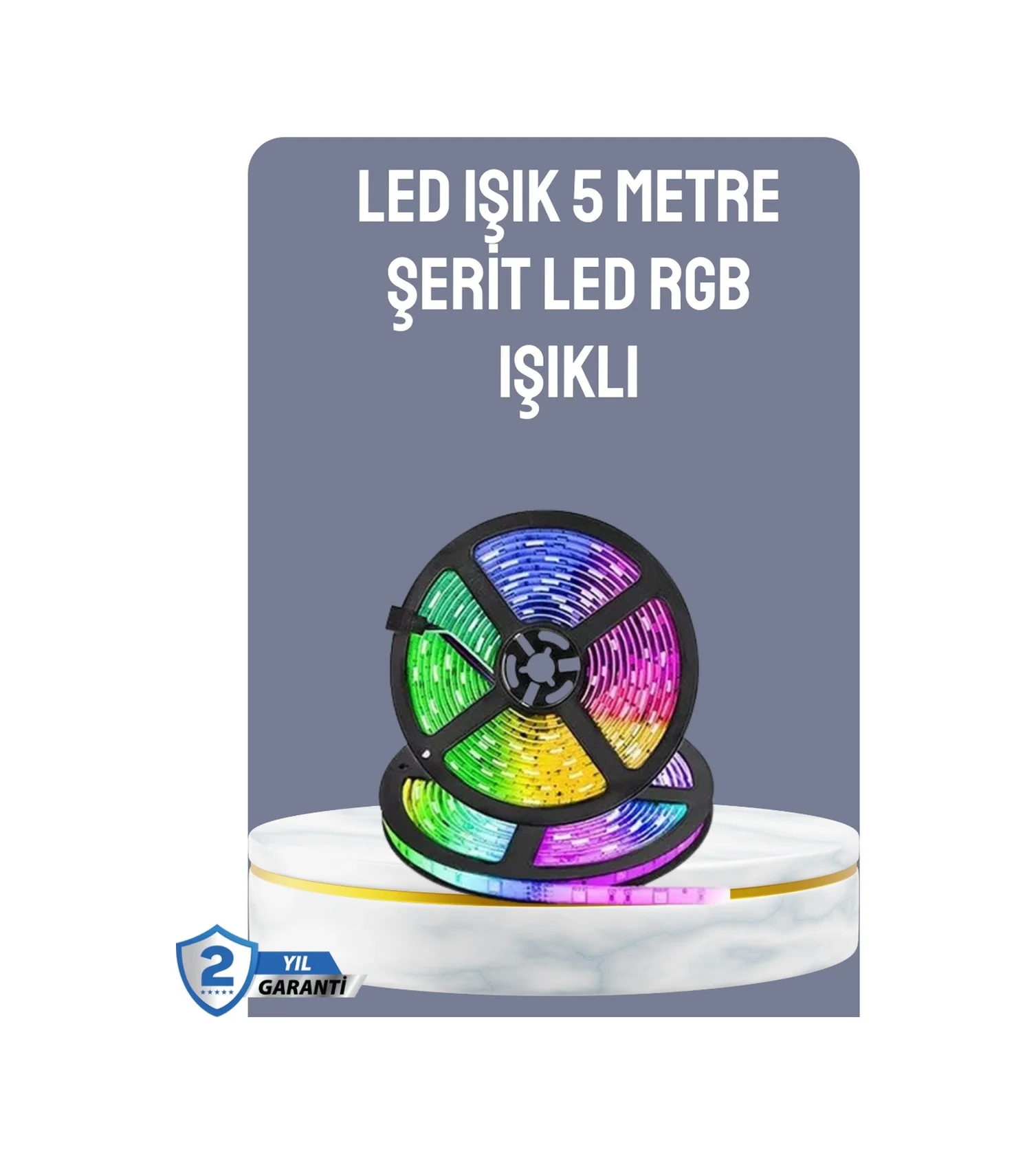Kumandalı 5 Metre Şerit Led Dekoratif Aydınlatma