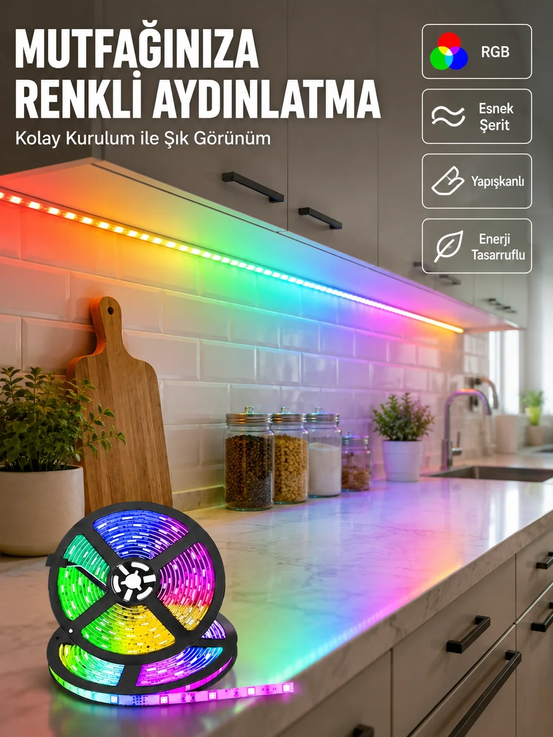 Kumandalı 5 Metre Şerit LED Dekoratif Aydınlatma Fiyatı, Yorumları ve Özellikleri
