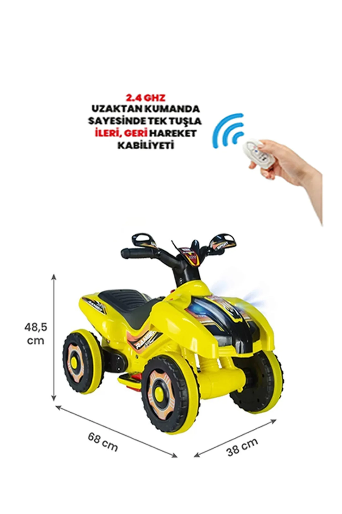 Kumandalı Akülü Araba 6 Volt 2-4 Yaş