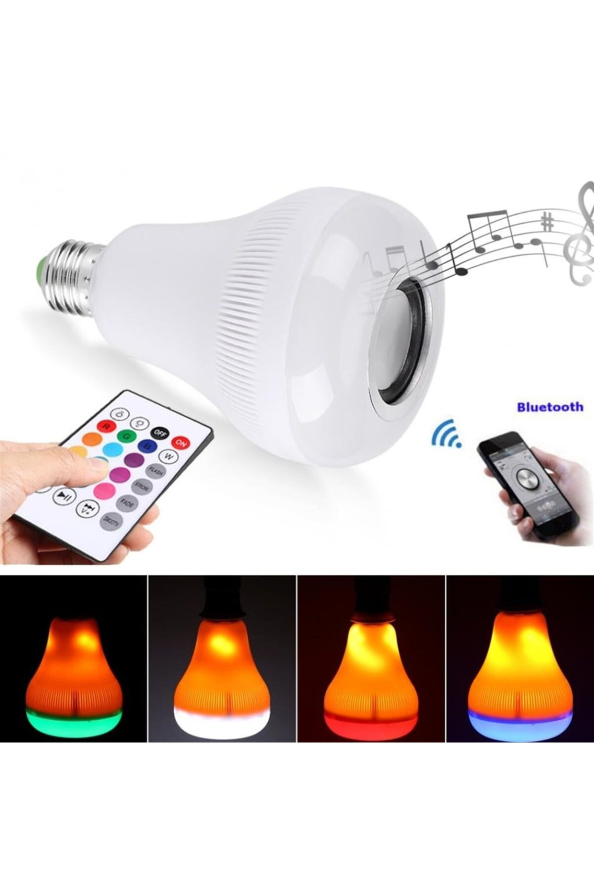 Ok Aksesuar Kumandalı Bluetooth Hoparlör Ampul Ld-37 Go50602437730