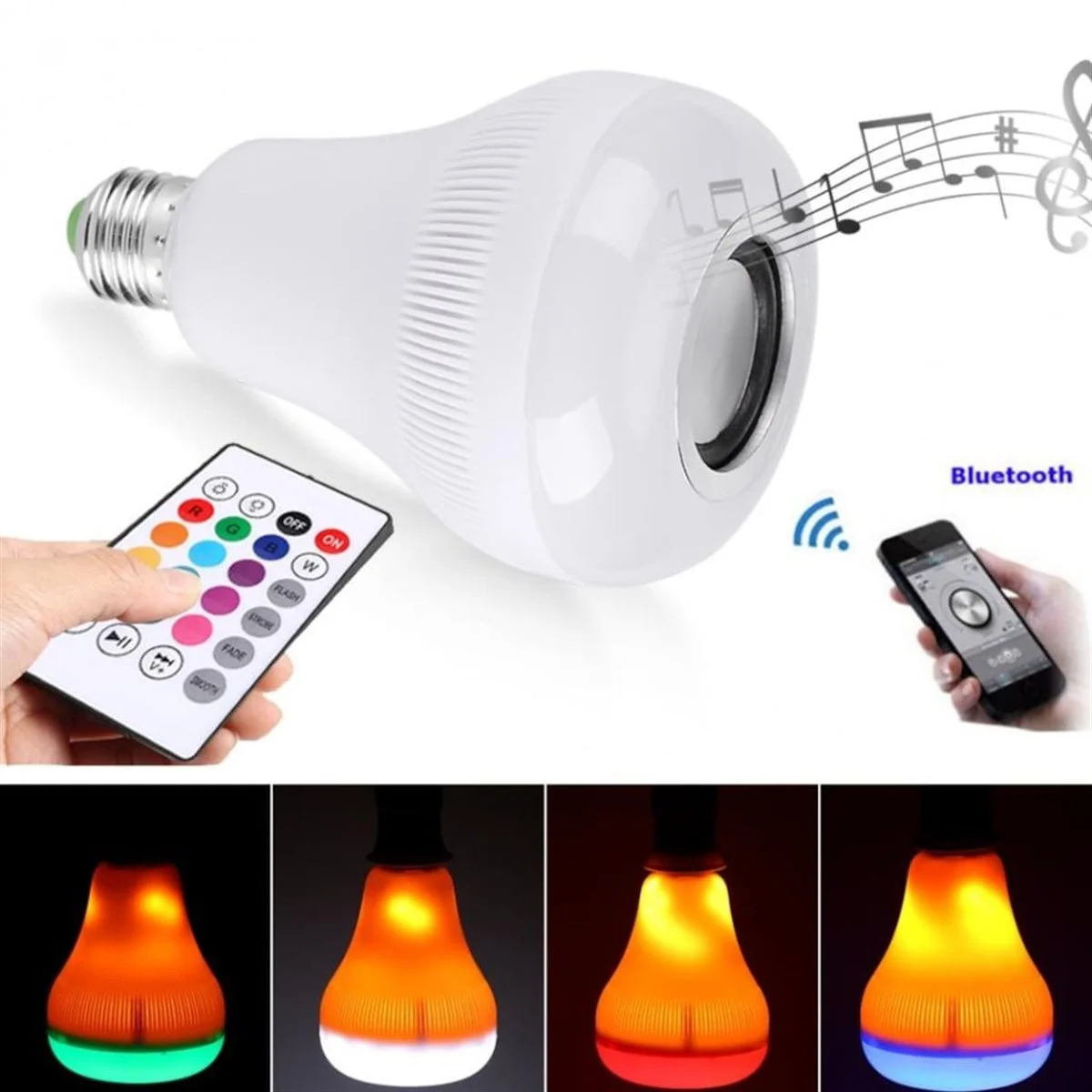 Kumandalı Bluetooth Hoparlör Ampul LD-37 Kumandalı Bluetooth Hoparlör Ampul LD-37