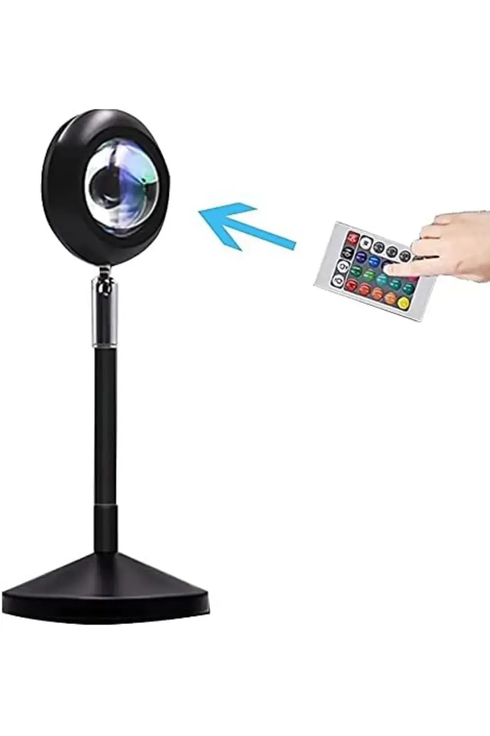 Kumandalı Gün Batımı Projektörü RGB 16 Renk UFO Projeksiyon USB M