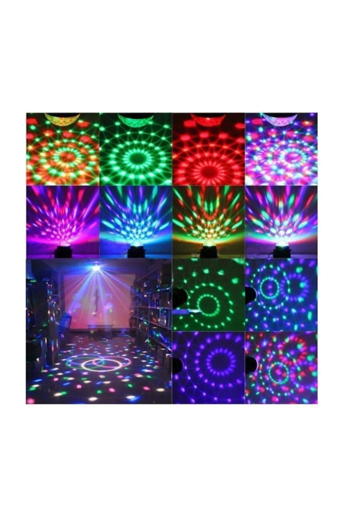 Kumandalı Kristal Led Rgb Disko Topu Kumandalı Kristal Led Rgb Disko Topu