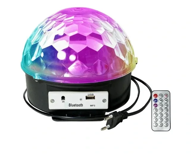 Kumandalı Kristal Led Rgb Disko Topu Kumandalı Kristal Led Rgb Disko Topu