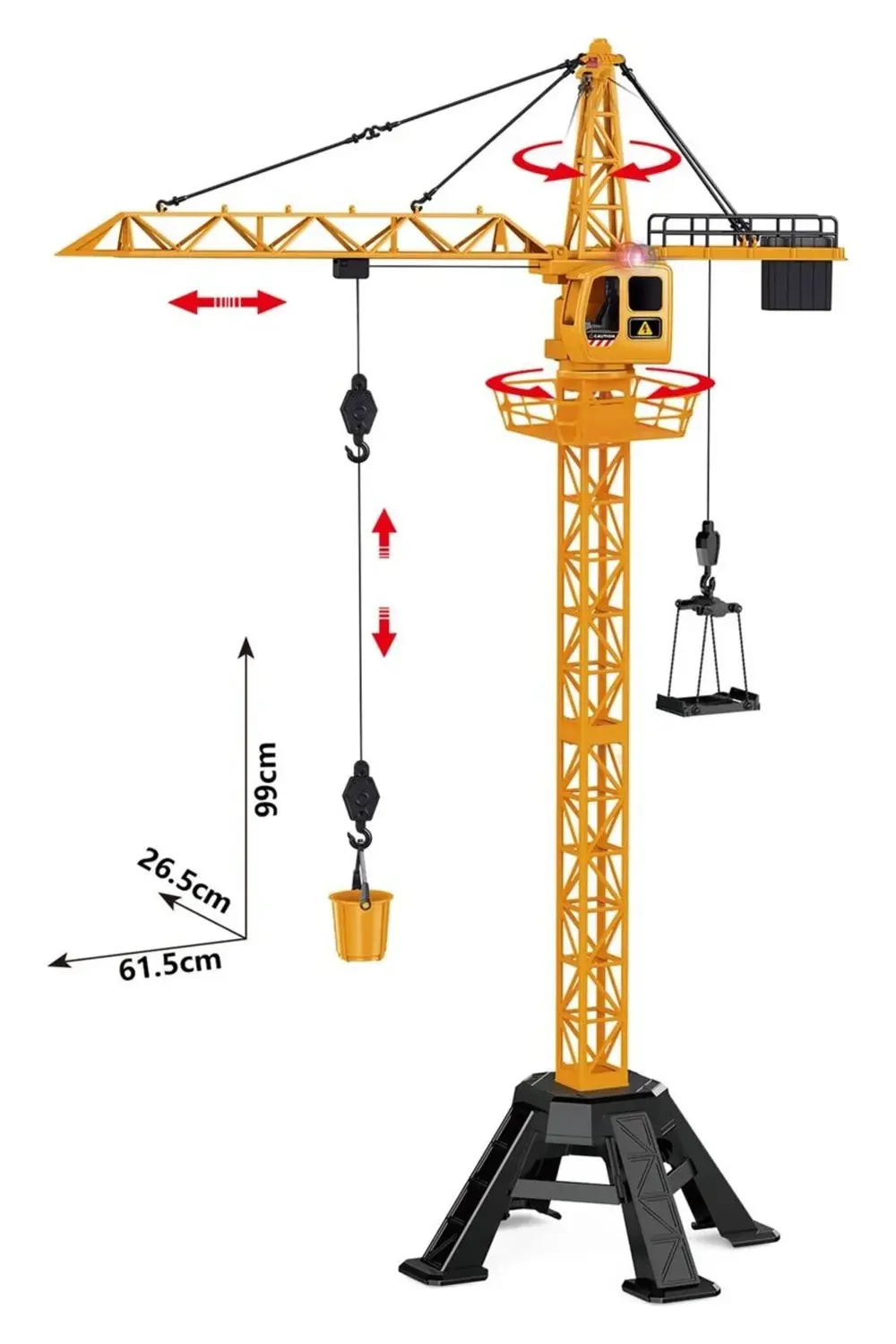 KUMANDALI KULE VİNÇ Z6826A USB IŞIKLI 99 CM 6+