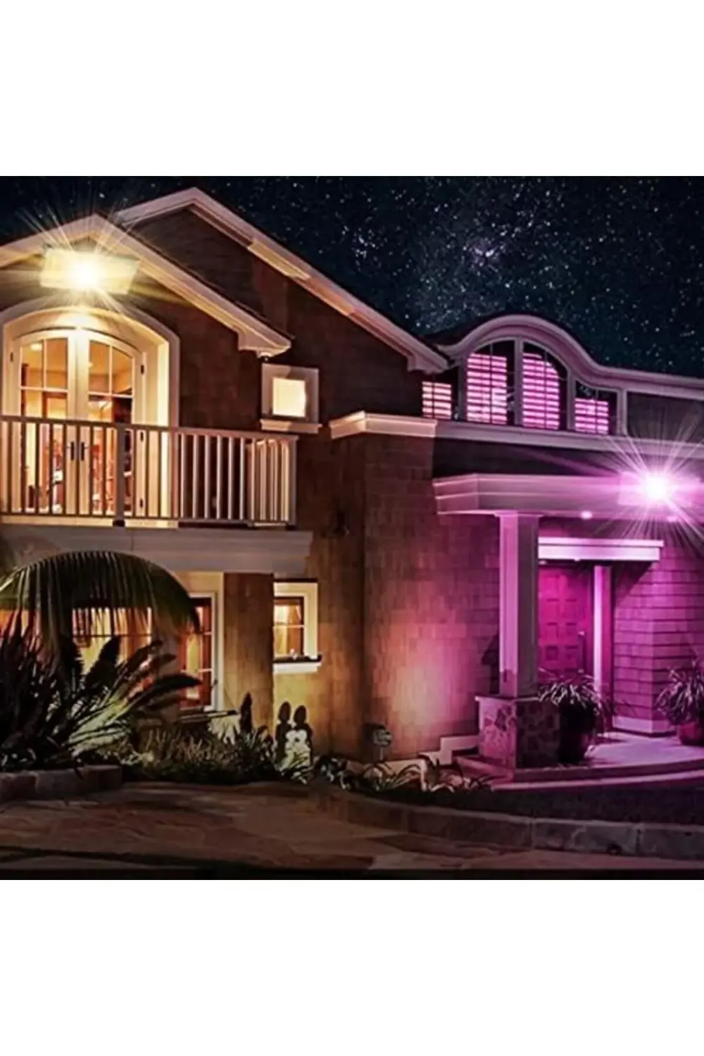 Kumandalı Led Işık Dış Cephe Aydınlatması Çok Renkli RGB Led Pane