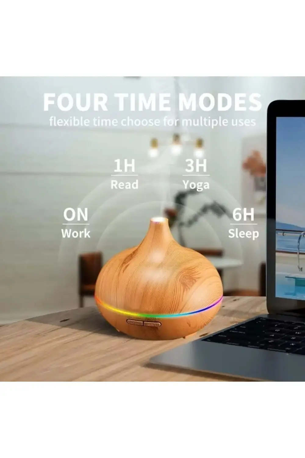 Kumandalı Oda Nemlendirici, Difüzör Buhar Ultrasonik Hava Nemlend