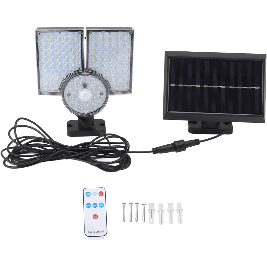 KUMANDALI SENSÖRLÜ SOLAR SOKAK LAMBASI (4741)