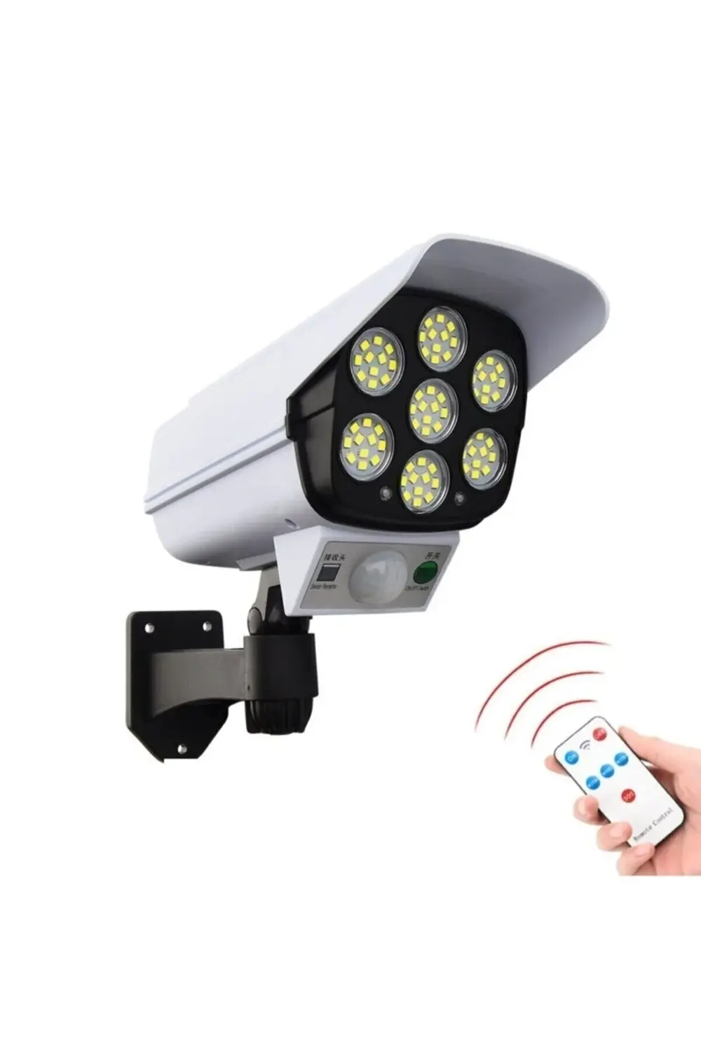 Kumandalı Solar Güneş Enerjili Hareket Sensörlü Güvenlik Kamerası