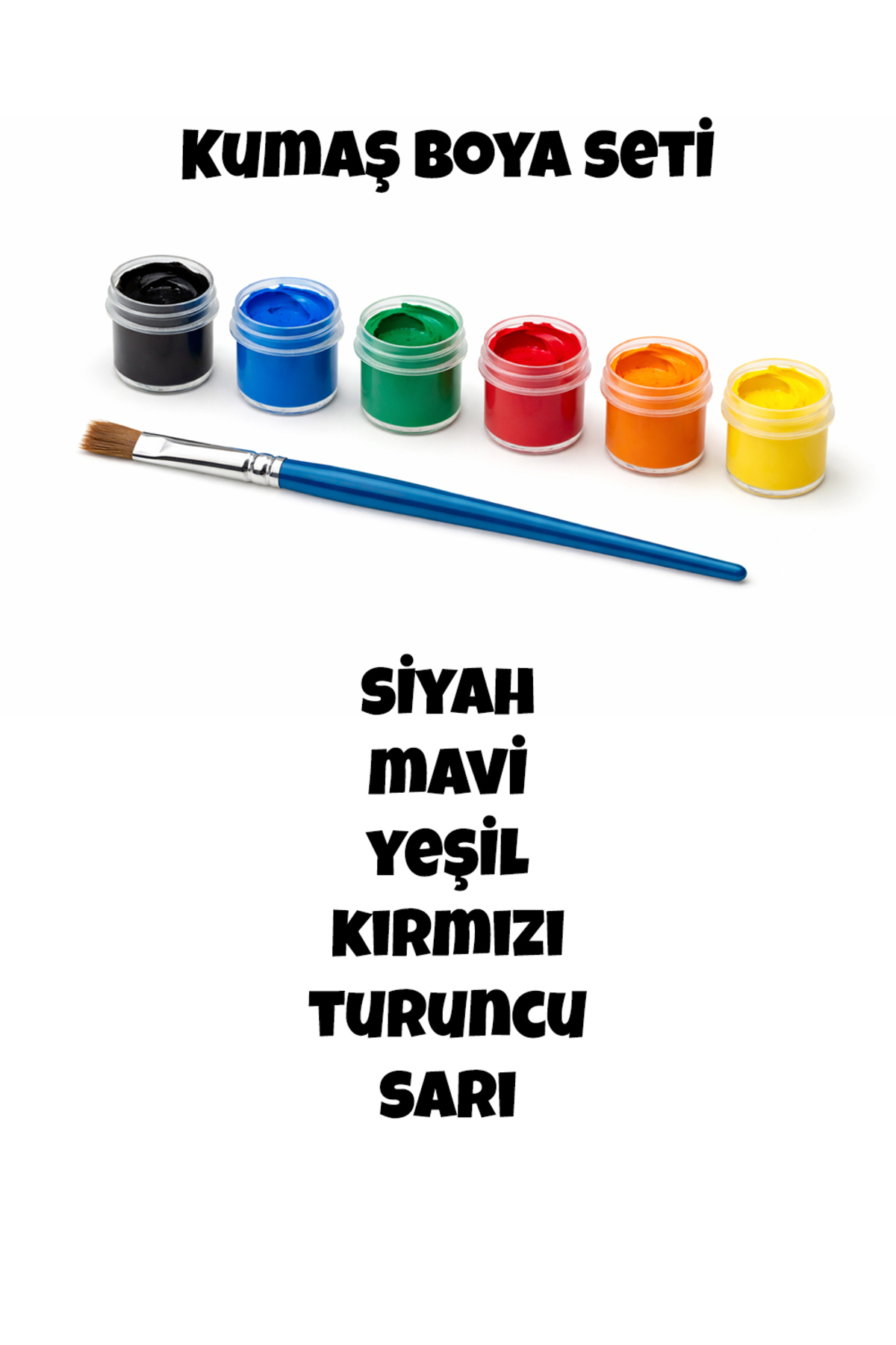 Kumaş Boya Seti + Fırçası