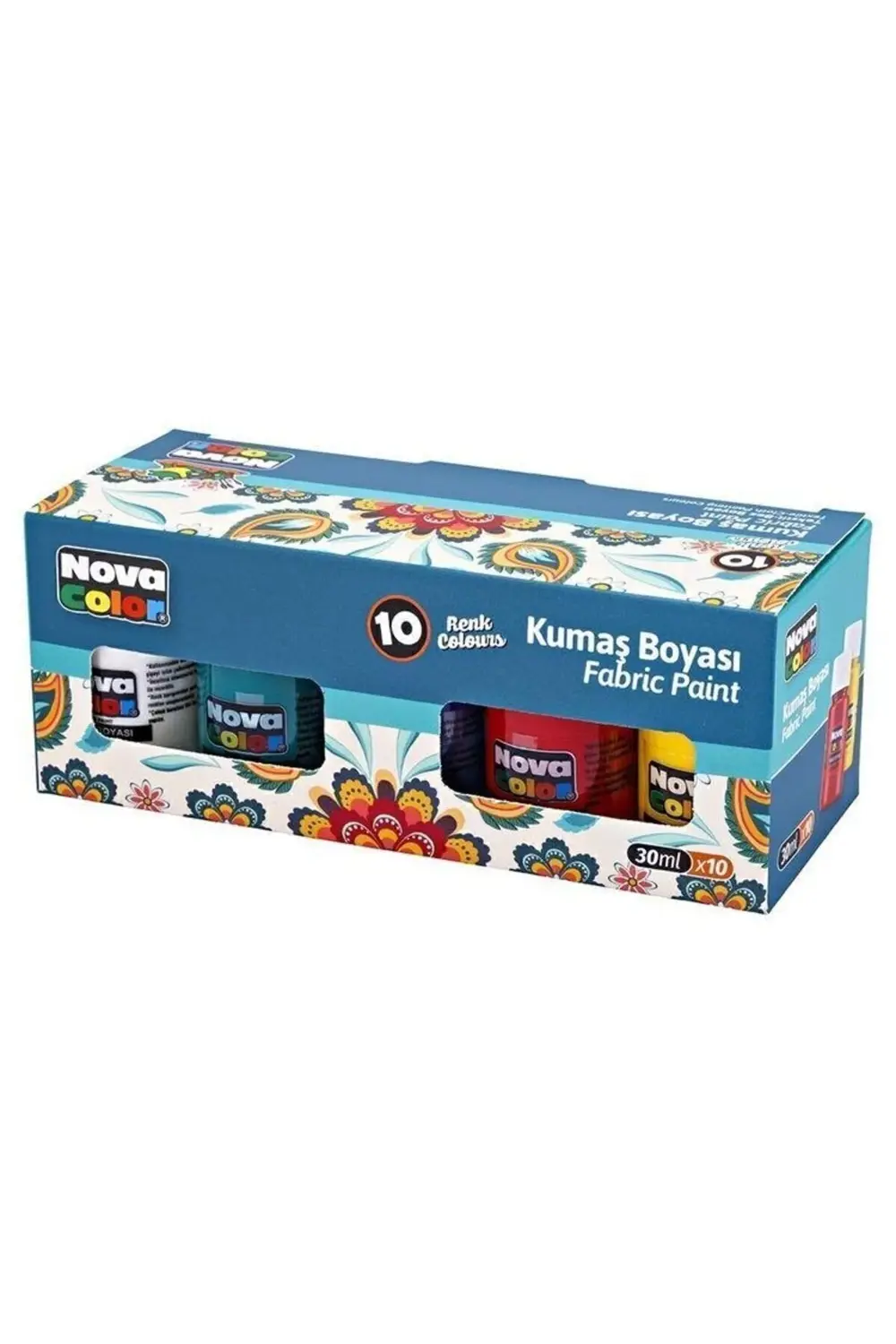 Kumaş Boyası 10 Renk X 30 Ml. Set
