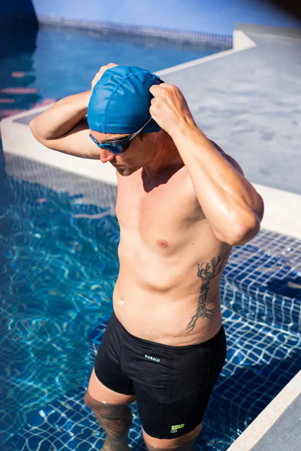 Kumaş Havuz Bonesi - Mavi - M Beden