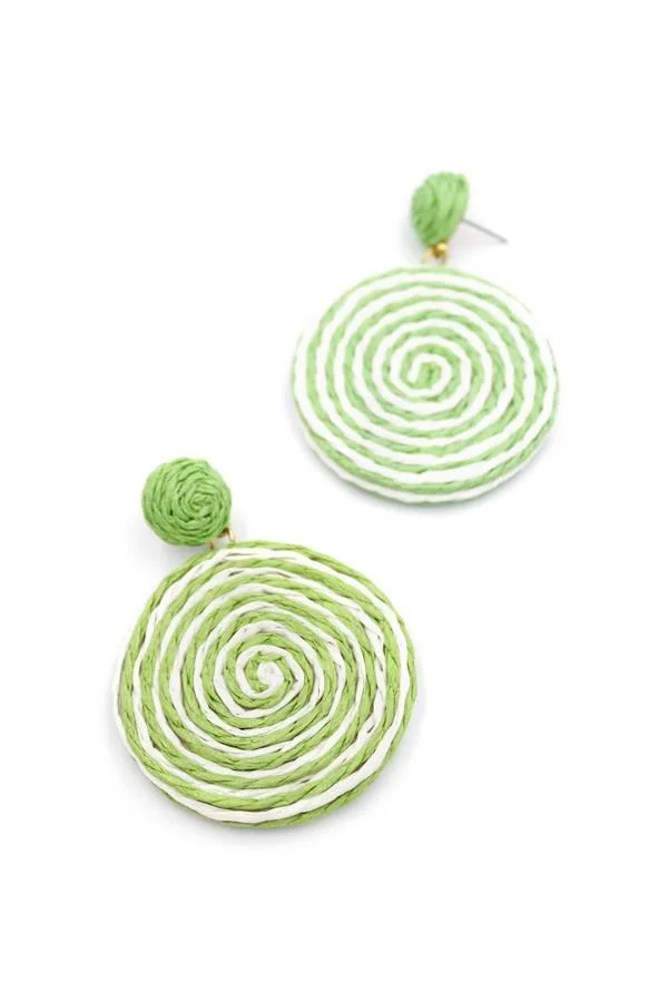 Kumaş Sarmal Küpe - Yeşil | Hafif ve Şık Aksesuar Fiyatı, Yorumları ve Özellikleri