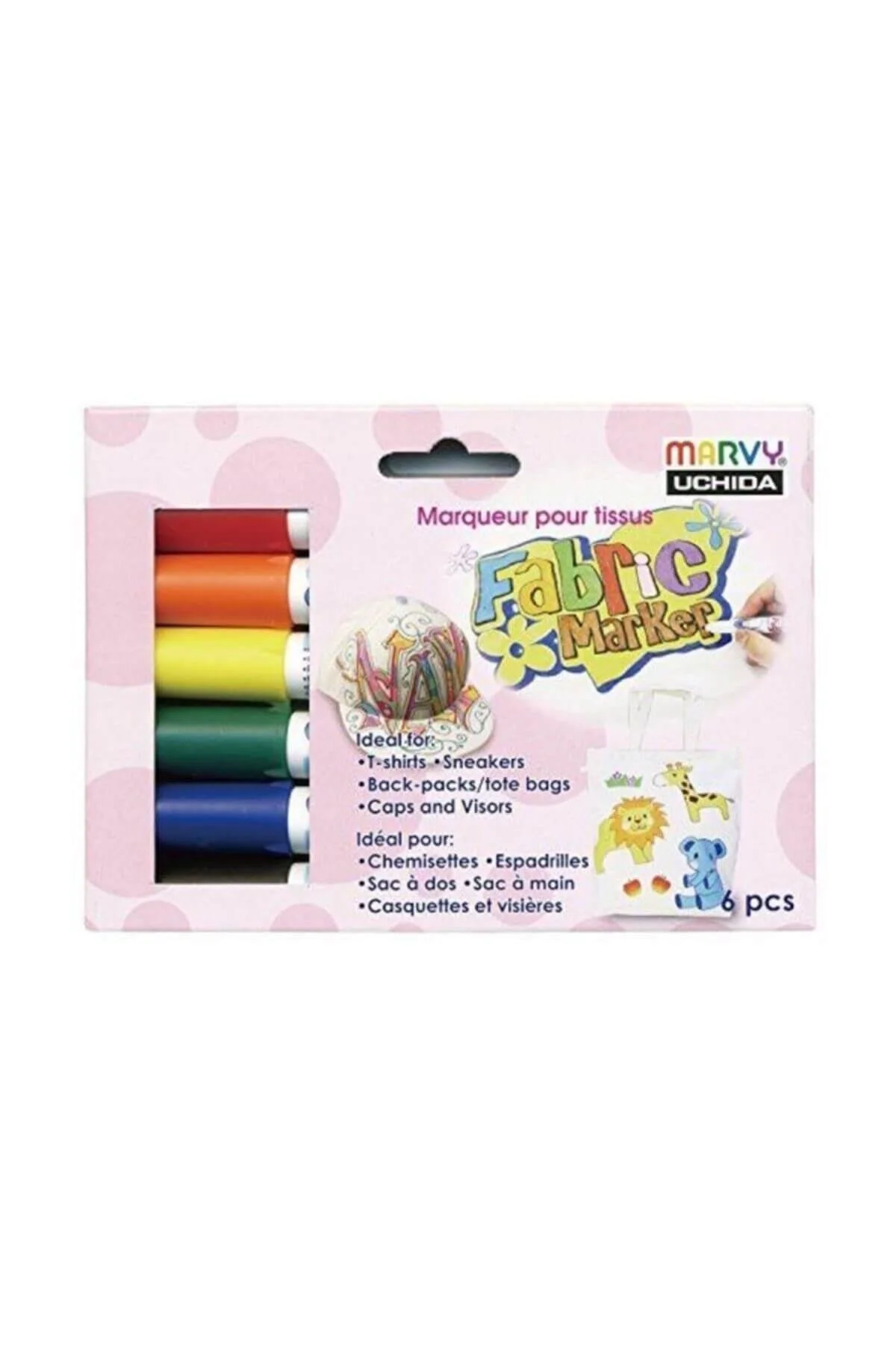 Kumaş T-shirt Boyama Kalemi - 6lı Set