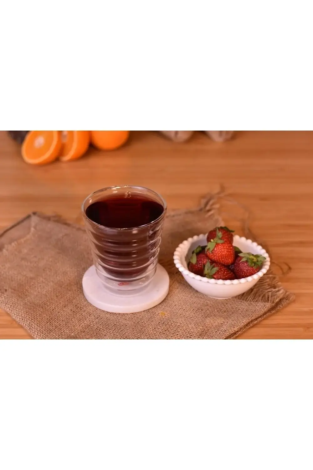 Kumi Çift Cidarlı Cam Bardak