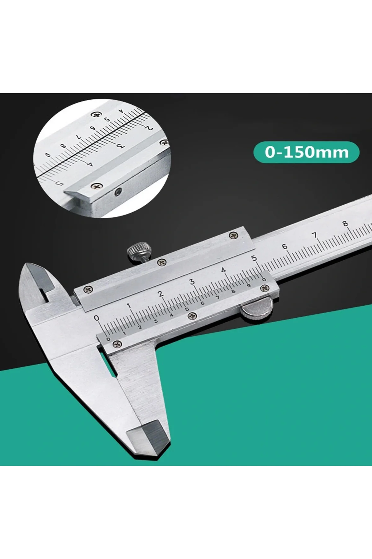 Kumpas - Çelik Kumpas 0,01 Mm - 150Mm 6Inc - Görsel 2