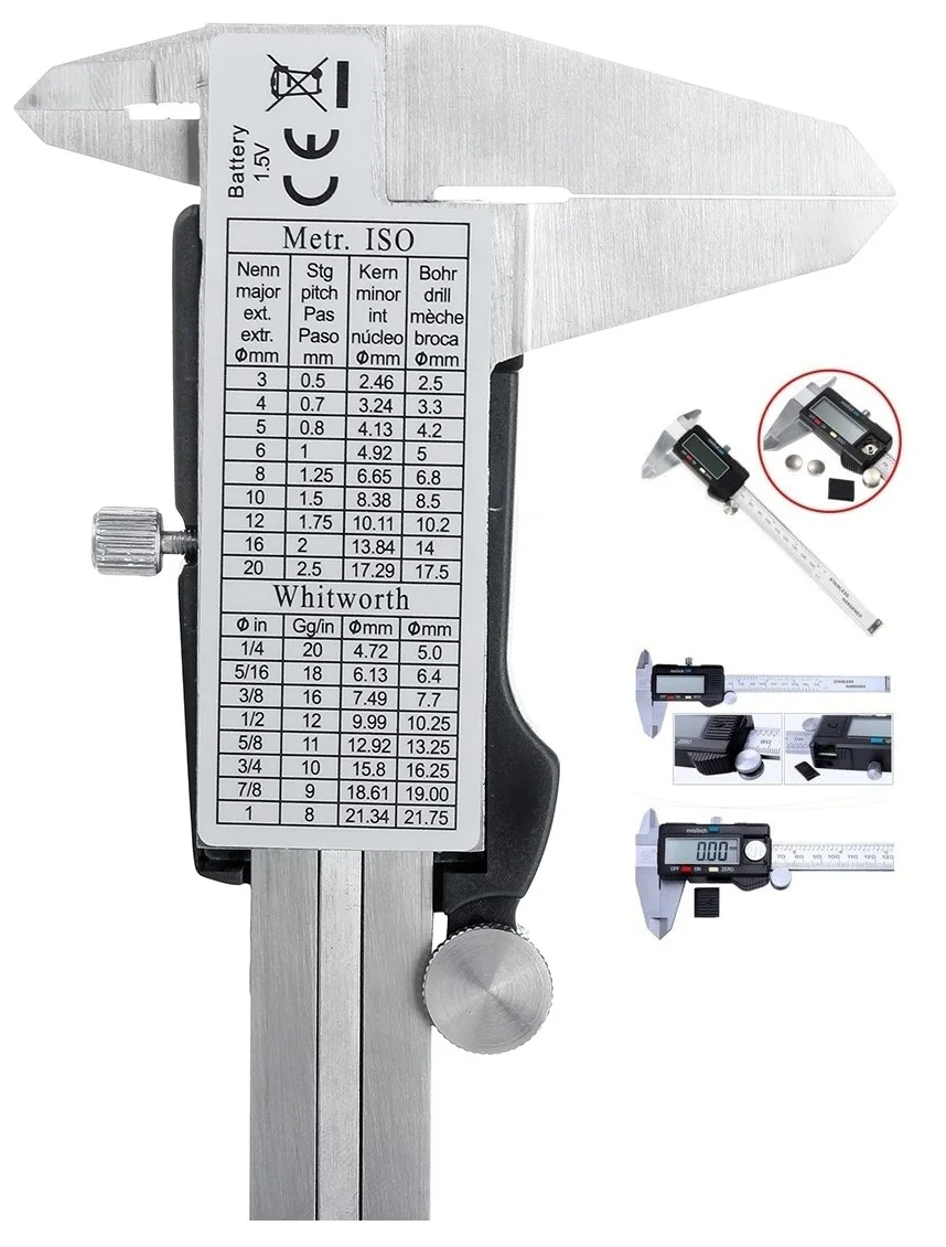 Kumpas - Dijital Kumpas 0,01 mm - 150mm 6inc