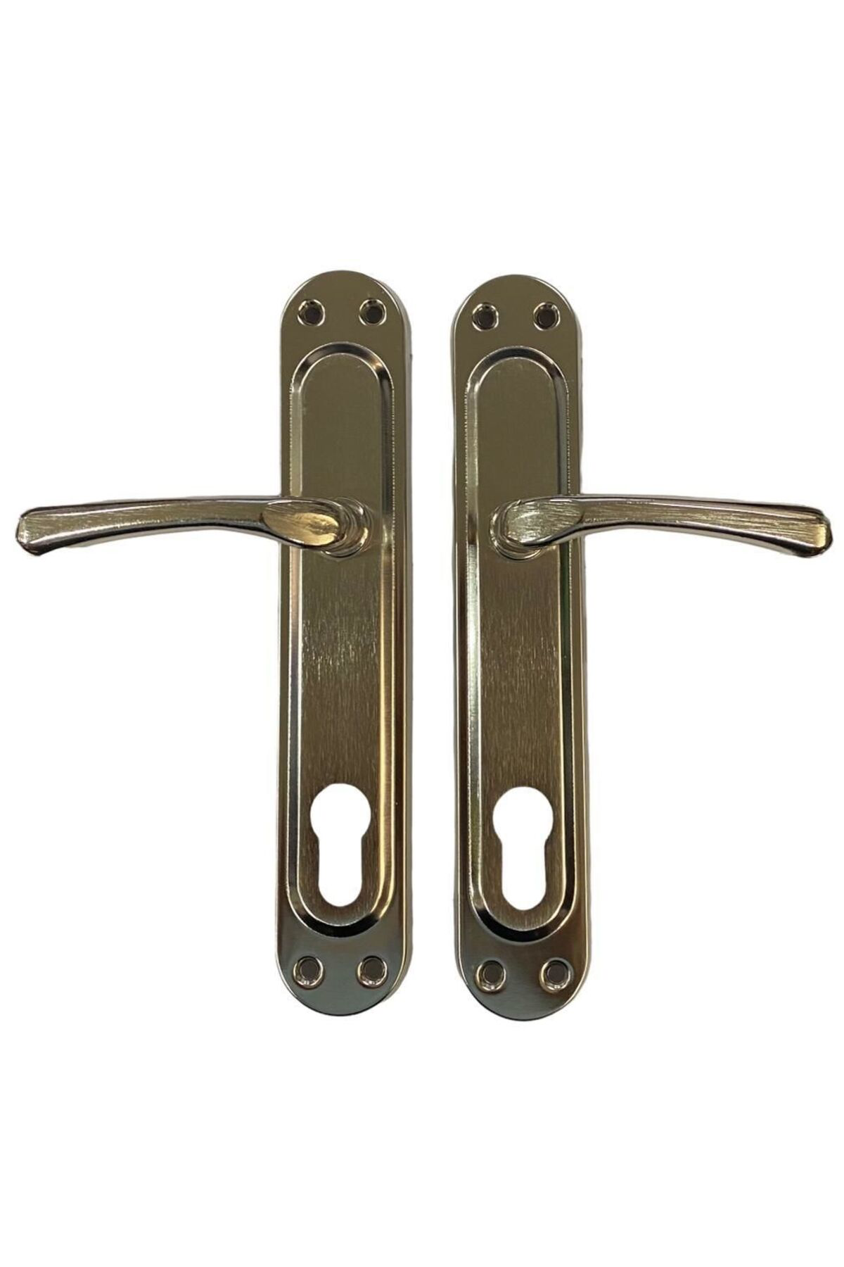 Toptan Bulurum Kumru Nikel Saten Yale Kapı Kolu