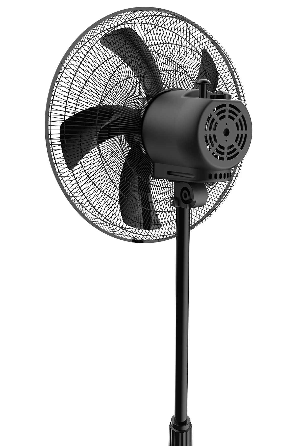 Kumtel Siyah 16 inç Ayaklı Vantilatör 50 W, 5 Pervaneli, 3 Kademeli, 121 cm Yükseklik