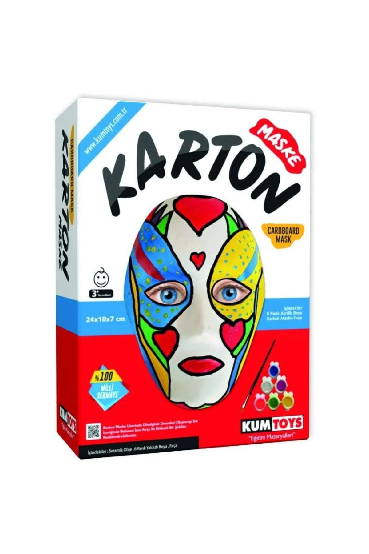 Kumtoys Karton Maske Kutulu