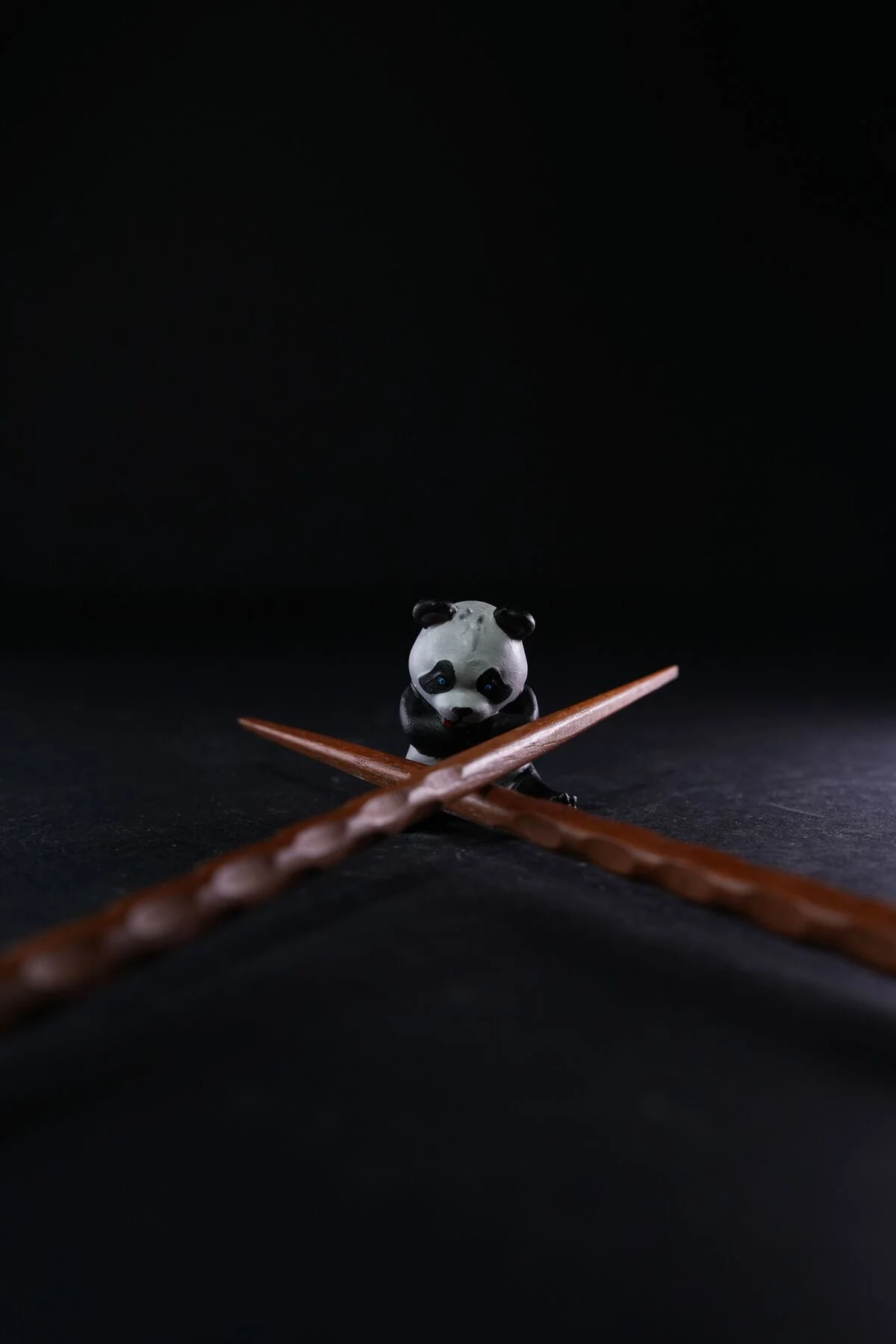 Kung Fu'cu Panda Hashi ve Bebek Panda Oyuncak Boyalı Figür 12 CM
