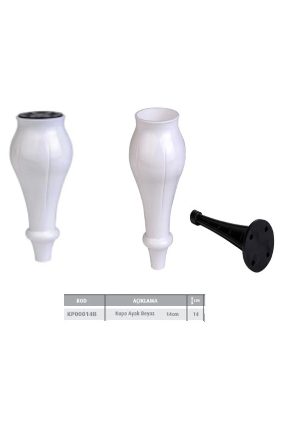 Kupa Ayak Mobilya Ayakları 15 cm Kupa Ayak Mobilya Ayakları 15 cm - Görsel 2