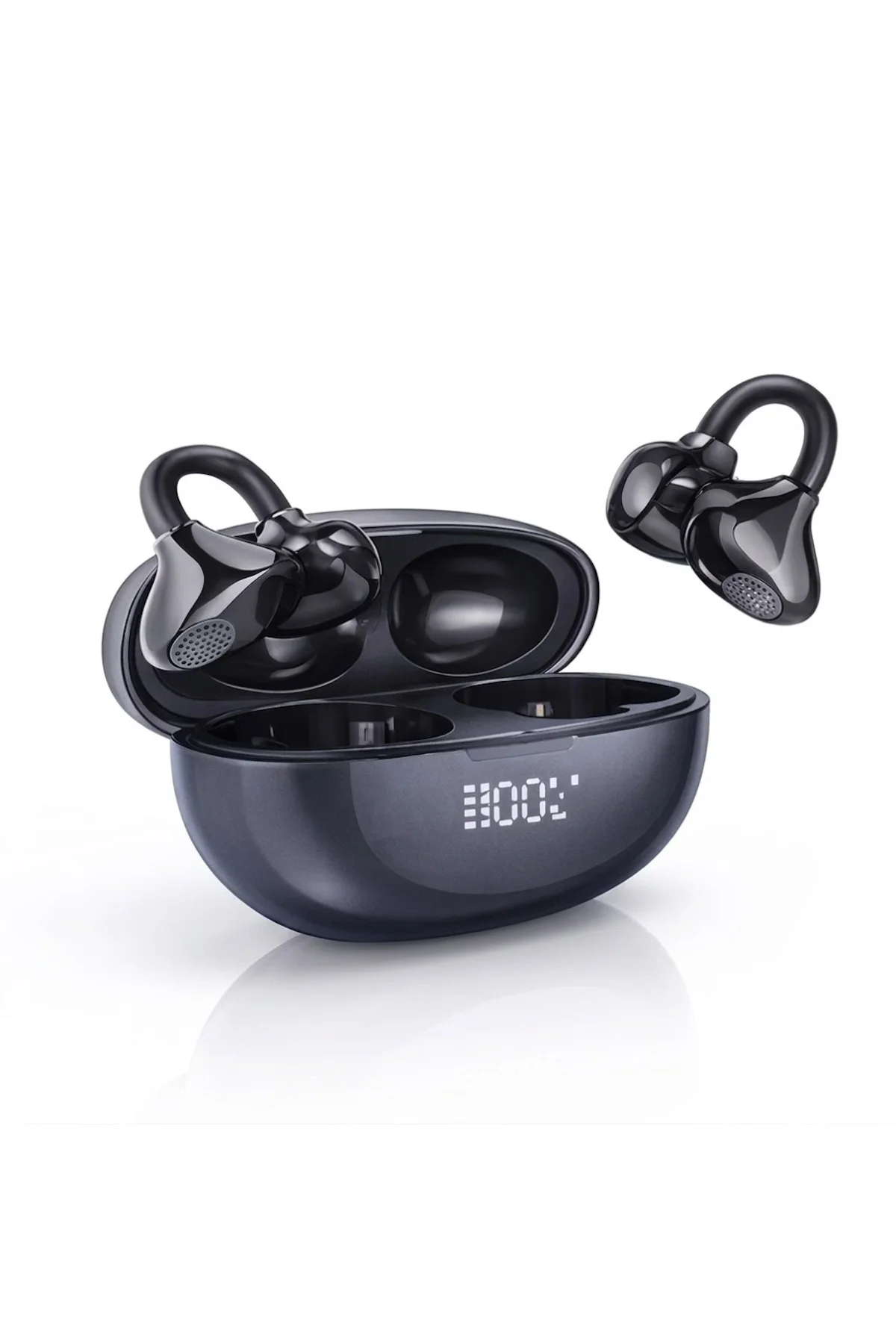 Küpe Model Open-Ear Bluetooth Kulaklık | Dokunmatik & Sesli Asist