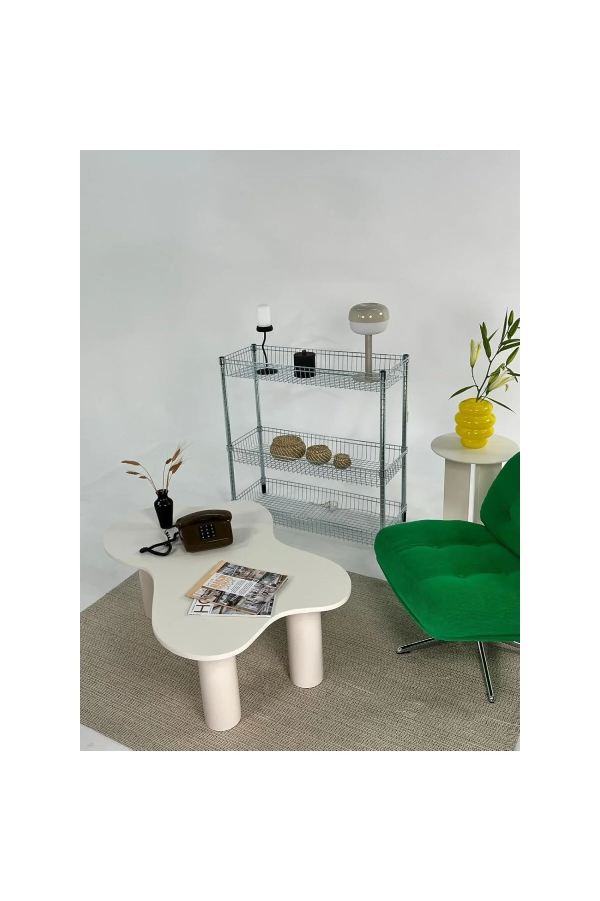 Kuppdesign Bloom Orta Sehpa Krem