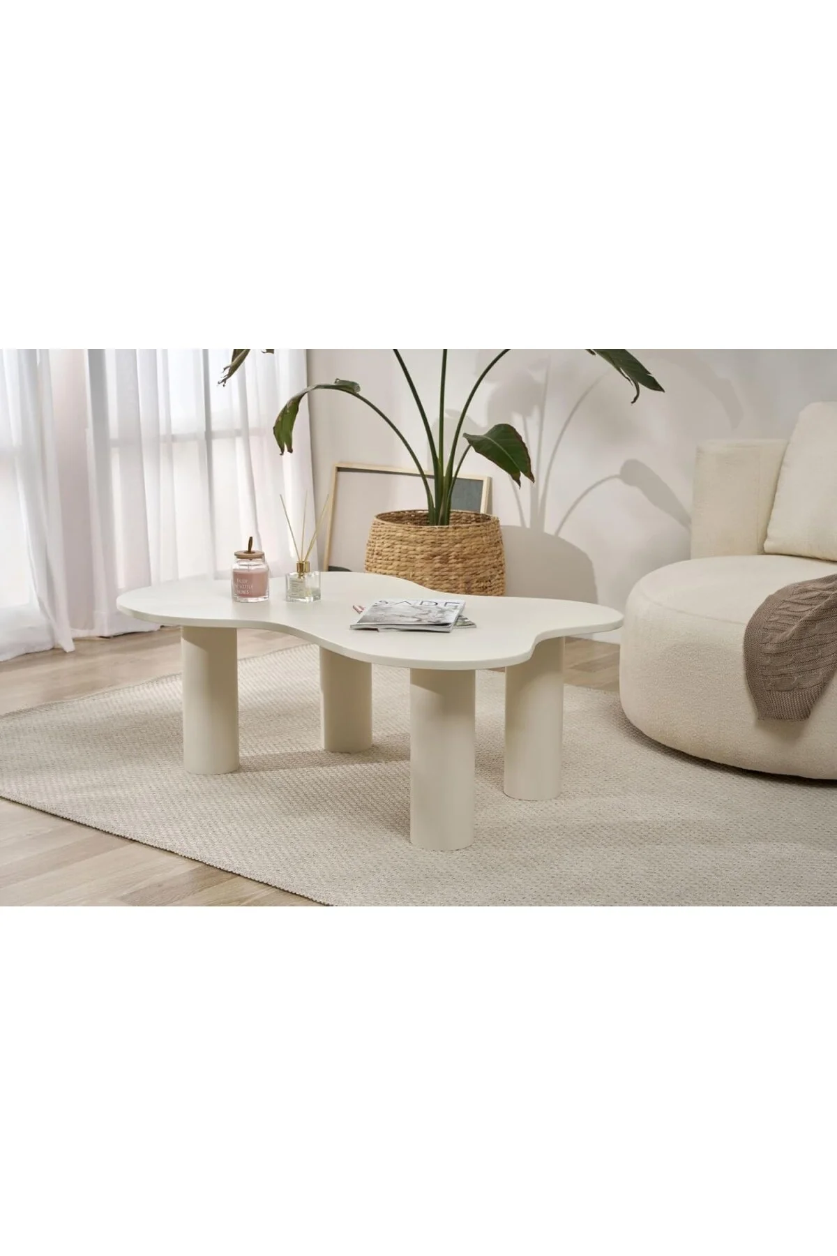 Kuppdesign Bloom Orta Sehpa Krem