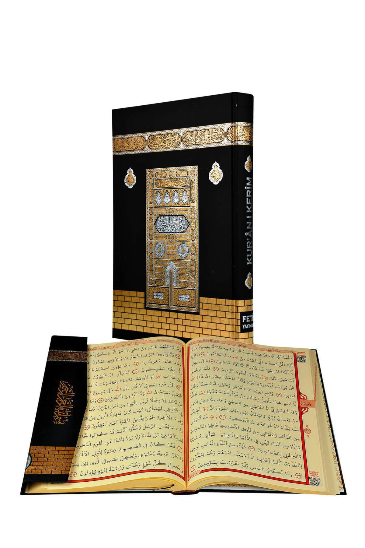 Kur-an'ı Kerim Kabeli Cami Boy Boy (25X34CM) - (KOD:F055KB)