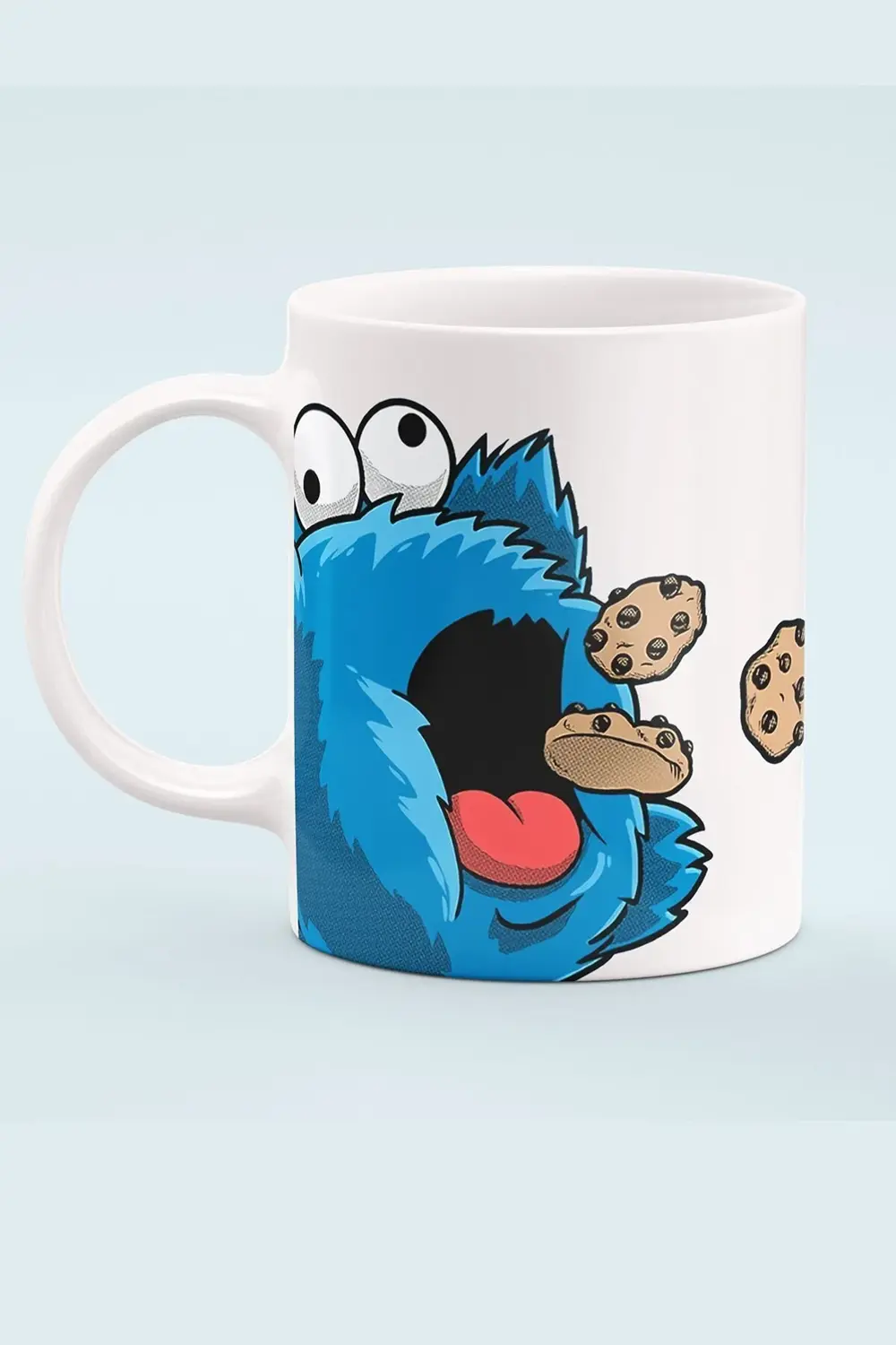 Kurabiye Canavarı Temalı, Hediyelik, Kişiye Özel İsimli Porselen