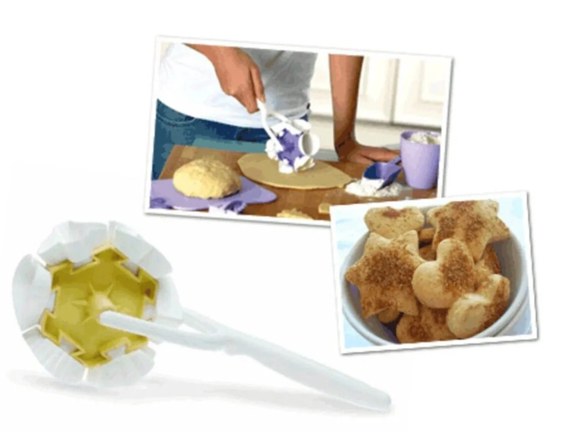 Kurabiye Ruleti - Çiçek - Kalp - Üçgen - Muffin Şekillerinde Kurabiye Şekillendirici Kurabiye Ruleti - Çiçek - Kalp - Üçgen - Muffin Şekillerinde Kurabiye Şekillendirici