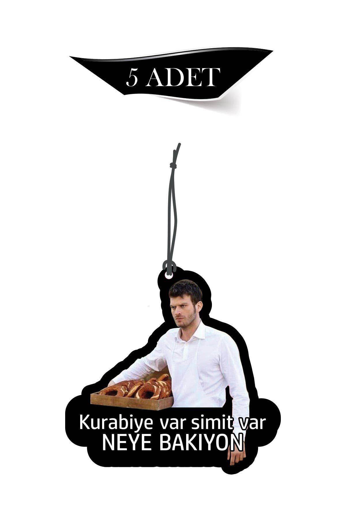 Bymeyla Kurabiye Var Simit Var 5'Li Dekoratif Oto Kokusu Ve Oto Aksesuari