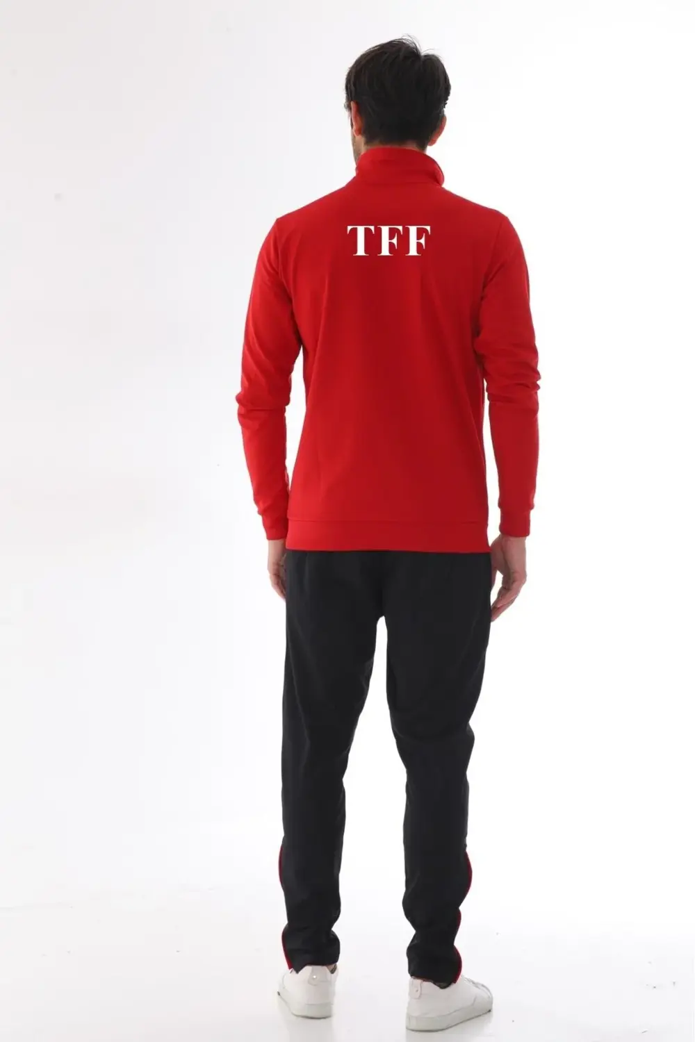Kural18 Tff Armalı Ve Yazılı Erkek Kırmızı Antrenman Eşofman Takı