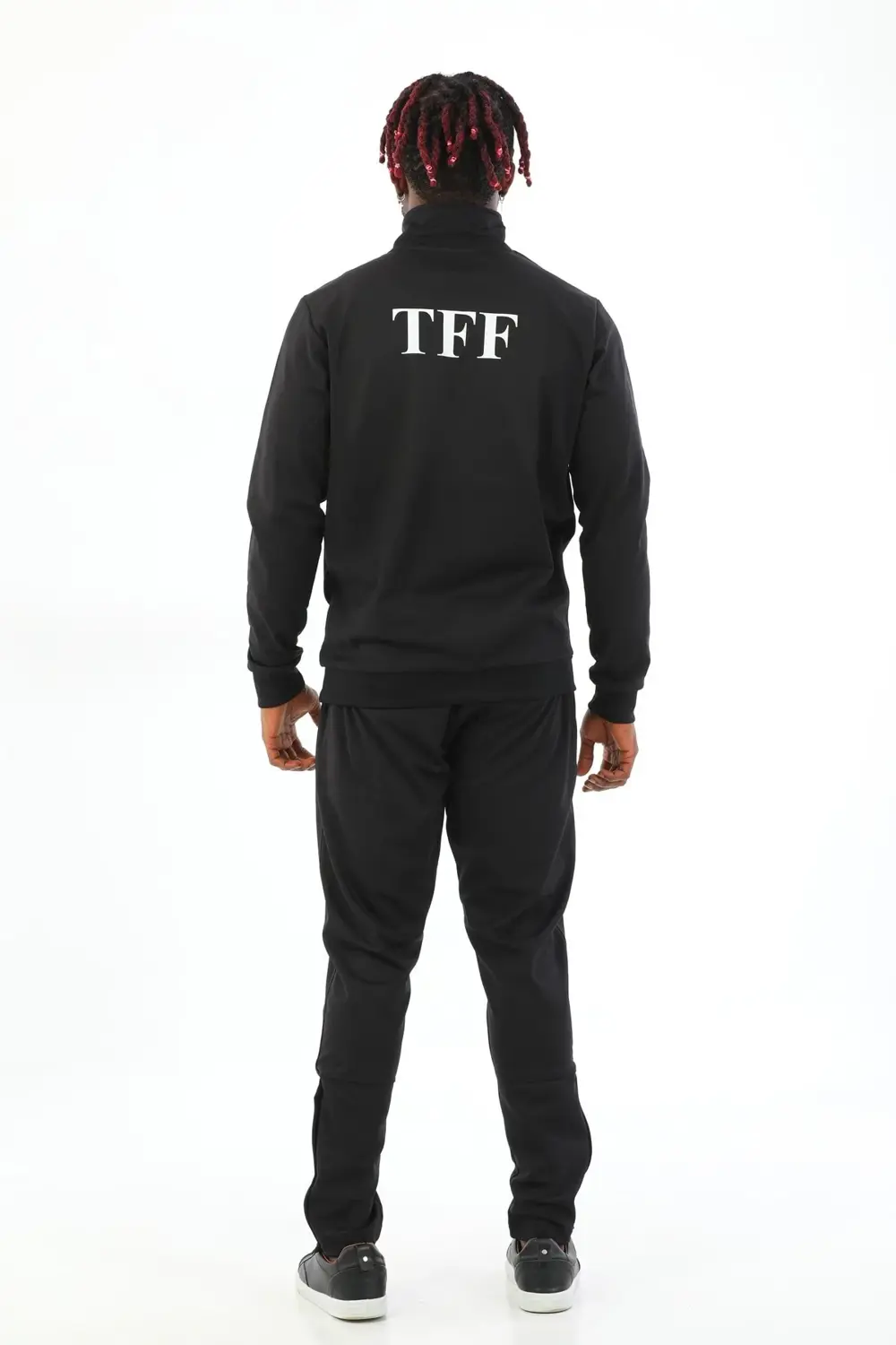 Kural18 Tff Armalı Ve Yazılı Erkek Siyah Antrenman Eşofman Takımı