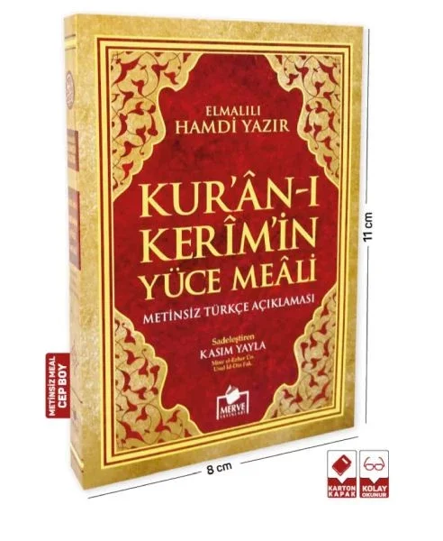 Kur'an-ı Kerim ve Yüce Meali (Cep Boy Metinsiz) Fiyatı, Yorumları ve Özellikleri