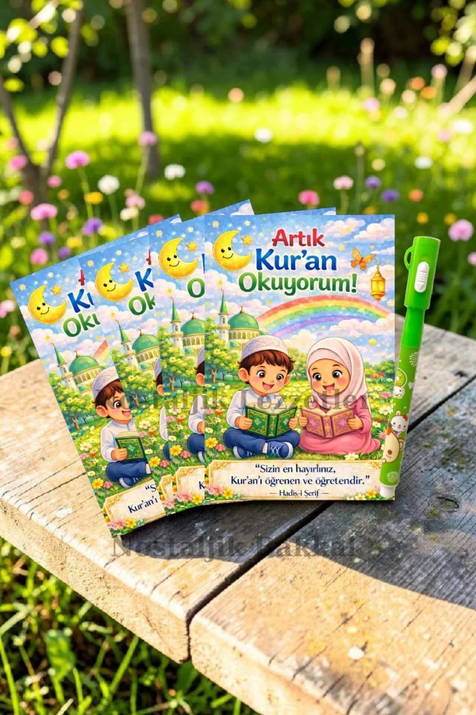 Kur'an Okuyorum Hediyesi 10 Set Kur'an Kursu-Hatim Töreni Hatıras