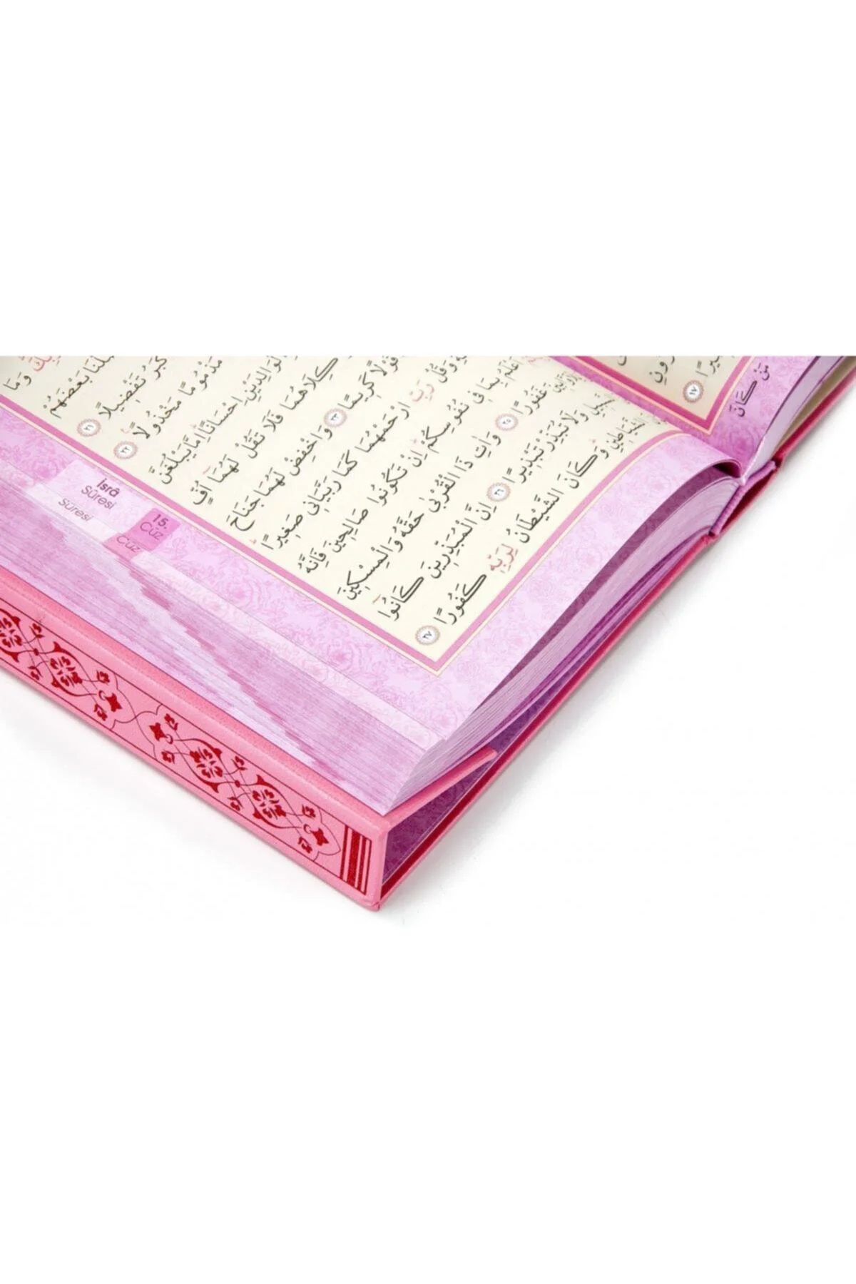 Kuranı Kerim Pembe Renk Orta Boy Hafız Osman Hattı Mühürlü