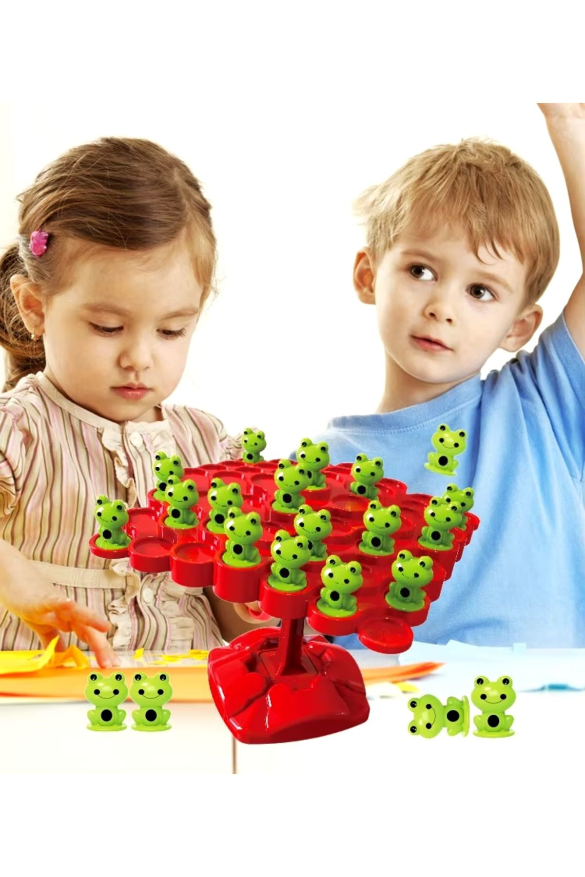 Kurbağa Denge Ebeveyn ve Çocuk Etkileşimi Oyunu Eğitici Oyuncak K