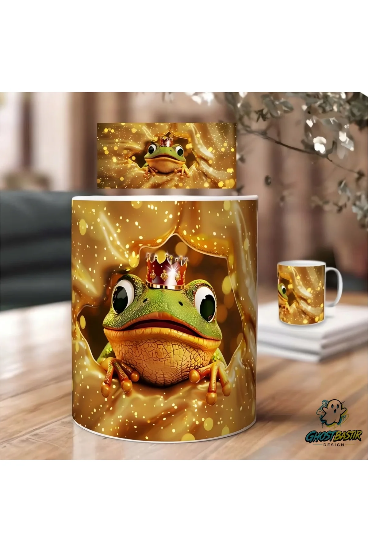 Kurbağa Prens Kupa Bardak | Tek Adet K0597