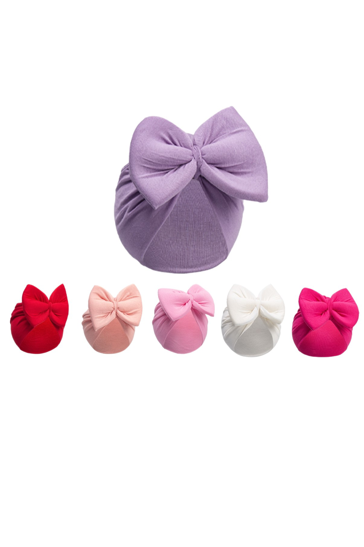 Kurdelalı Desenli Bebek Bone  seti